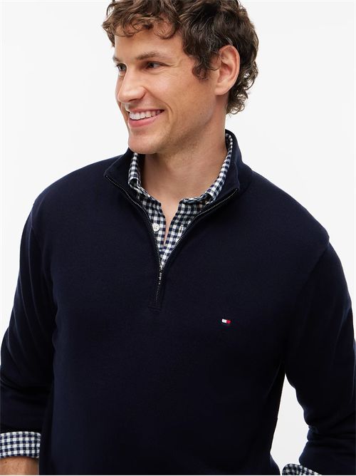Pullover con collo a lupetto e mezza zip TOMMY HILFIGER | MW0MW37331/DW5